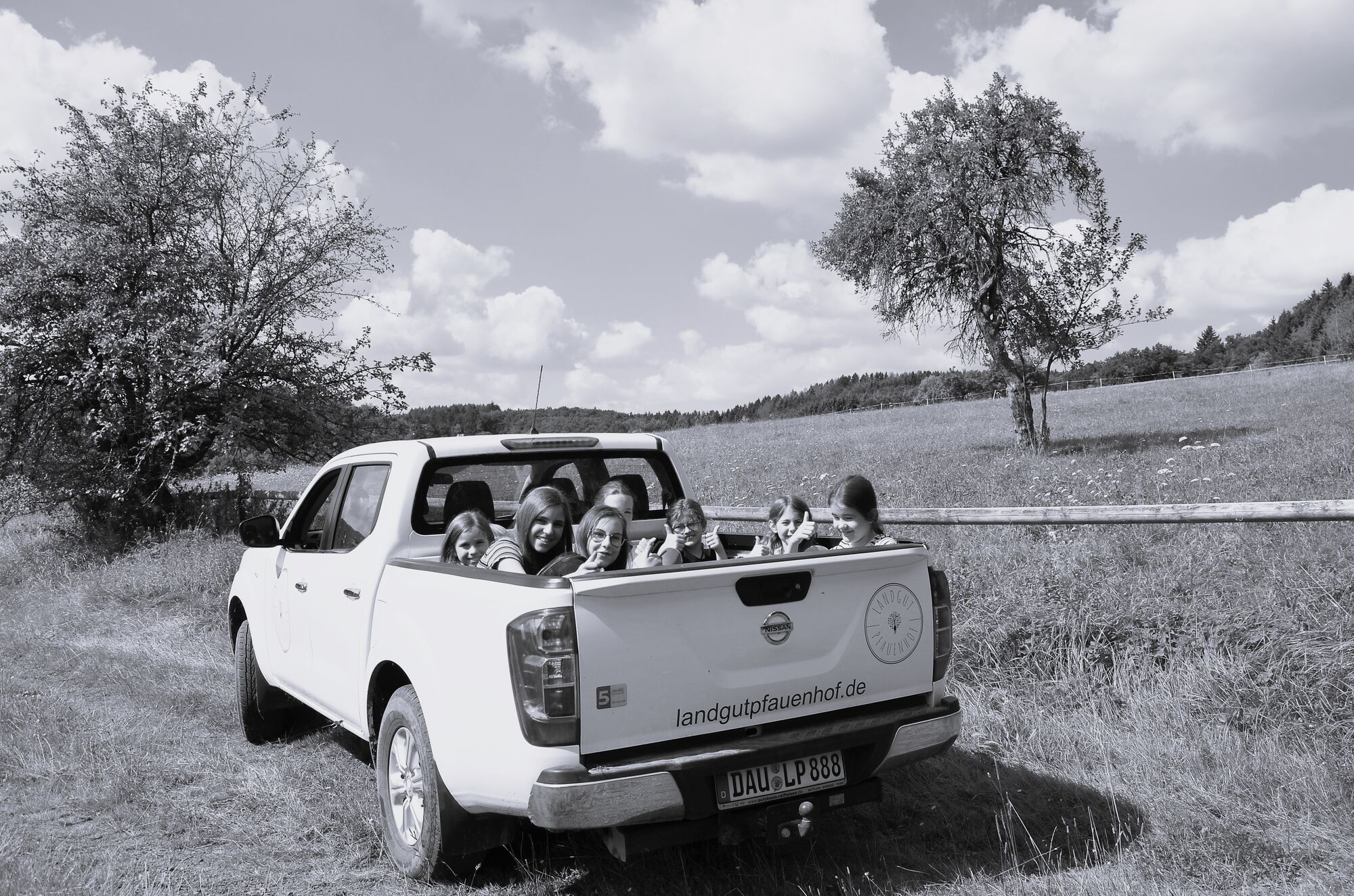 Pickup-Tour auf dem Landgut Pfauenhof in der Eifel